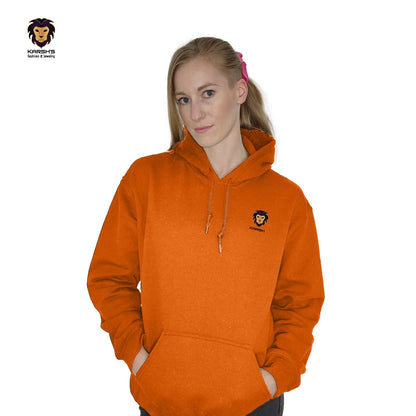 Antlers and Cap, Reindeer's Festive Rap. Hoodie Karsh-fj S Orange 