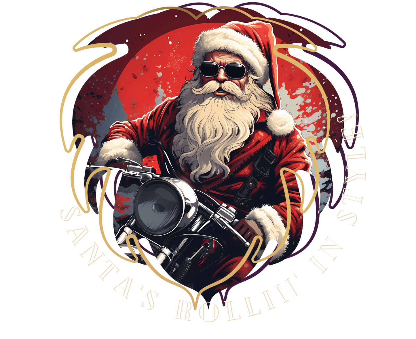 Santa's Rollin' in Stlye! Hoodie Karsh-fj 