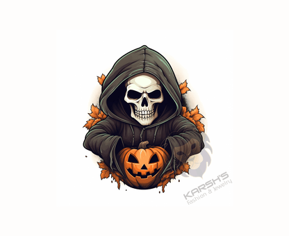 Grim Grin: The Skeleton's Pumpkin Hoodie Karsh-fj 