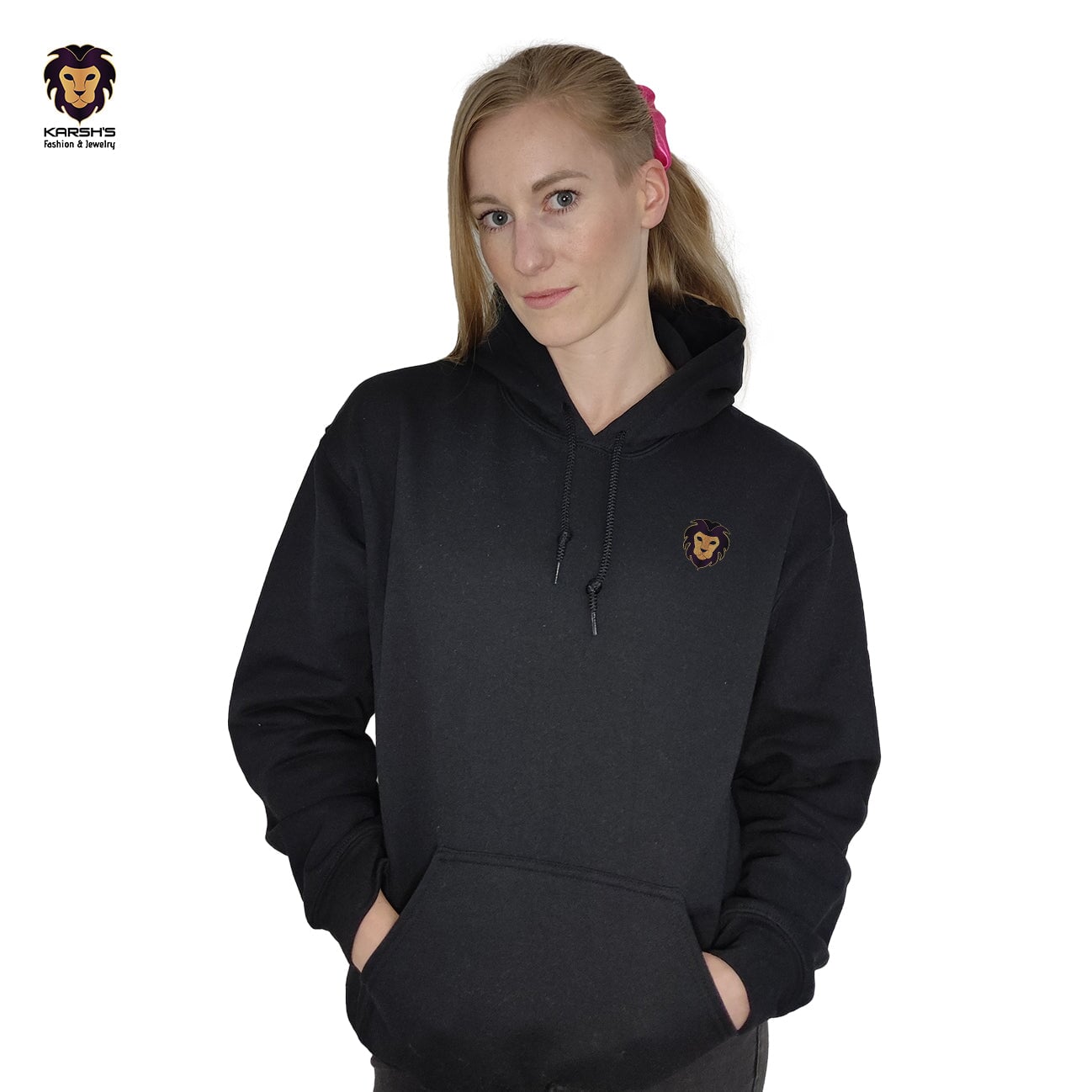 Hooded Sweatshirt for Women - Black (majestic) Hoodie Karsh-fj 